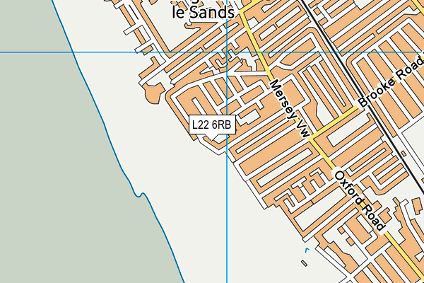 L22 6RB map - OS VectorMap District (Ordnance Survey)