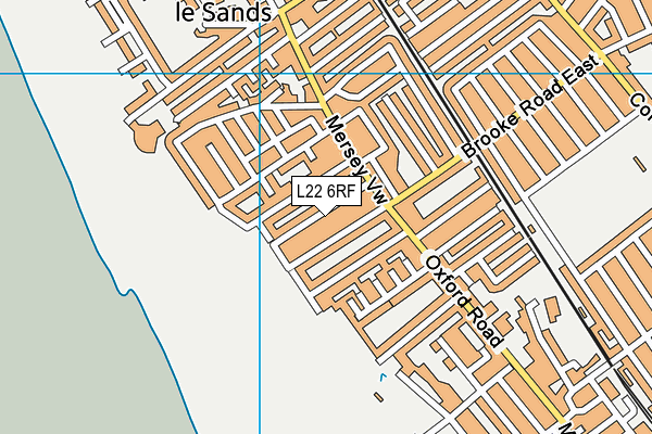 L22 6RF map - OS VectorMap District (Ordnance Survey)