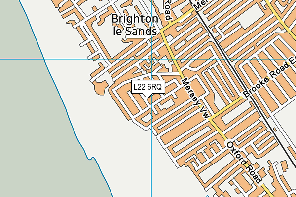 L22 6RQ map - OS VectorMap District (Ordnance Survey)