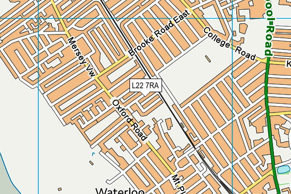 L22 7RA map - OS VectorMap District (Ordnance Survey)