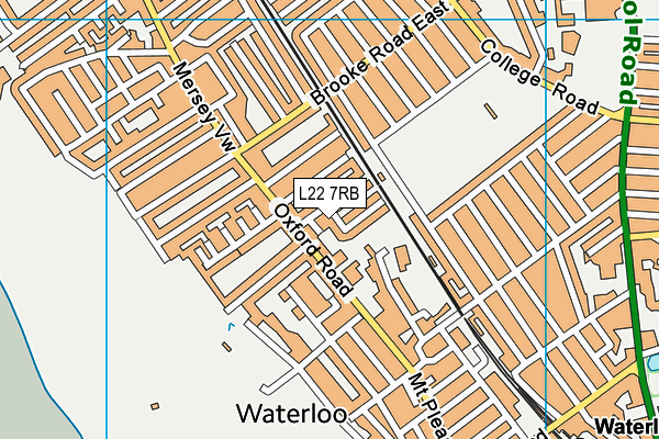 L22 7RB map - OS VectorMap District (Ordnance Survey)