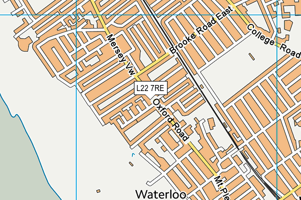 L22 7RE map - OS VectorMap District (Ordnance Survey)