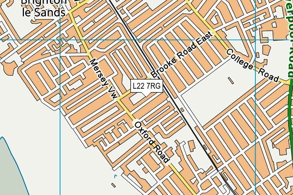 L22 7RG map - OS VectorMap District (Ordnance Survey)