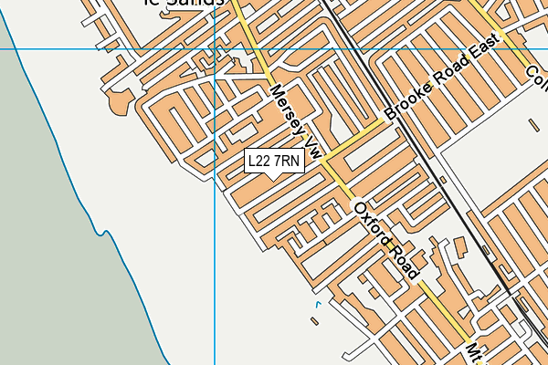 L22 7RN map - OS VectorMap District (Ordnance Survey)