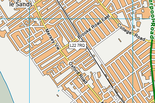 L22 7RQ map - OS VectorMap District (Ordnance Survey)