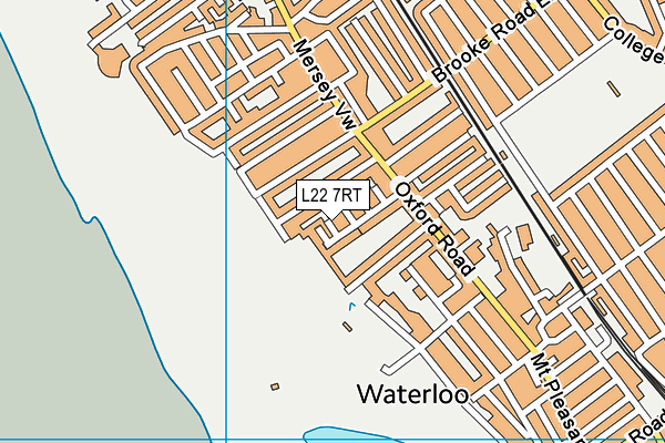 L22 7RT map - OS VectorMap District (Ordnance Survey)