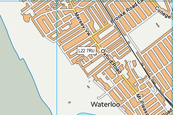L22 7RU map - OS VectorMap District (Ordnance Survey)