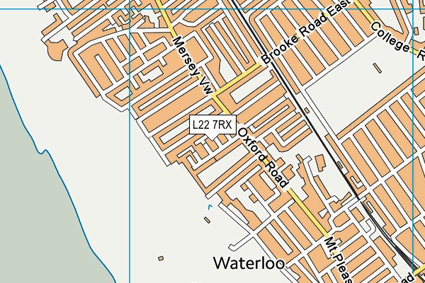 L22 7RX map - OS VectorMap District (Ordnance Survey)