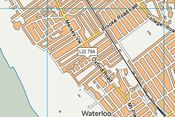 L22 7SA map - OS VectorMap District (Ordnance Survey)