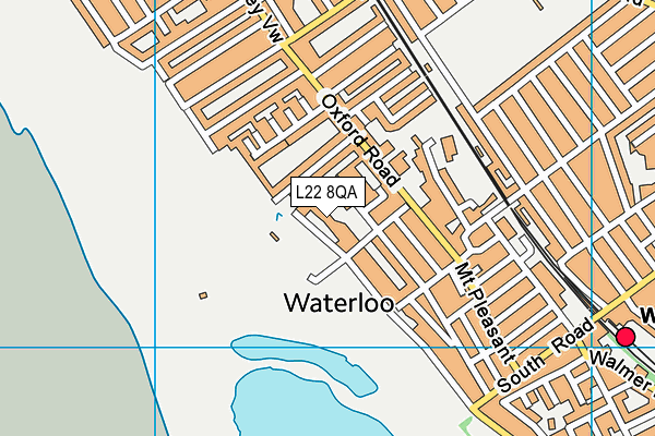 L22 8QA map - OS VectorMap District (Ordnance Survey)