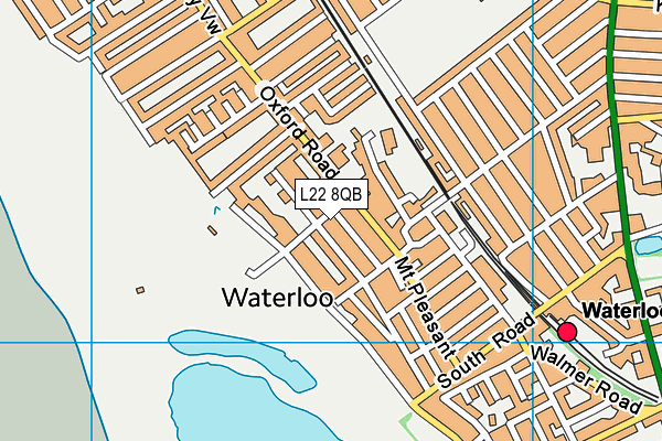 L22 8QB map - OS VectorMap District (Ordnance Survey)
