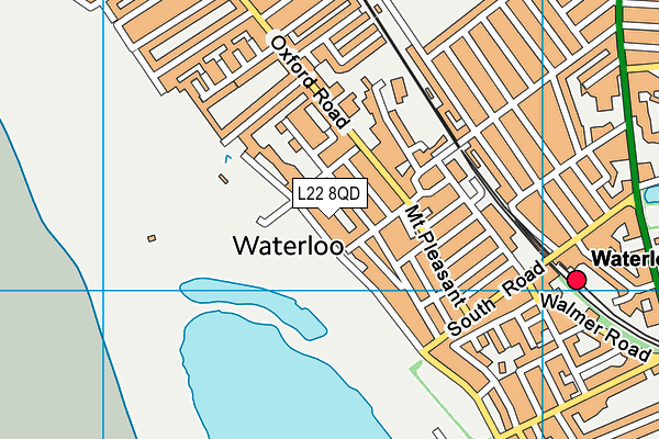 L22 8QD map - OS VectorMap District (Ordnance Survey)