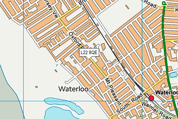 L22 8QE map - OS VectorMap District (Ordnance Survey)
