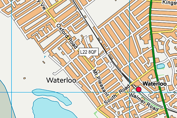 L22 8QF map - OS VectorMap District (Ordnance Survey)