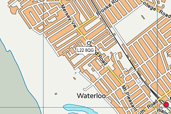 L22 8QG map - OS VectorMap District (Ordnance Survey)