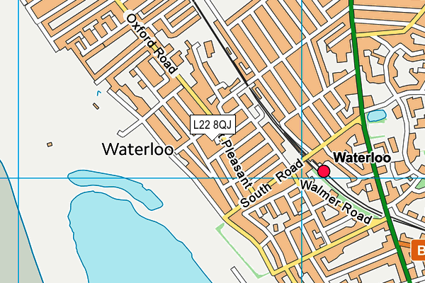 L22 8QJ map - OS VectorMap District (Ordnance Survey)