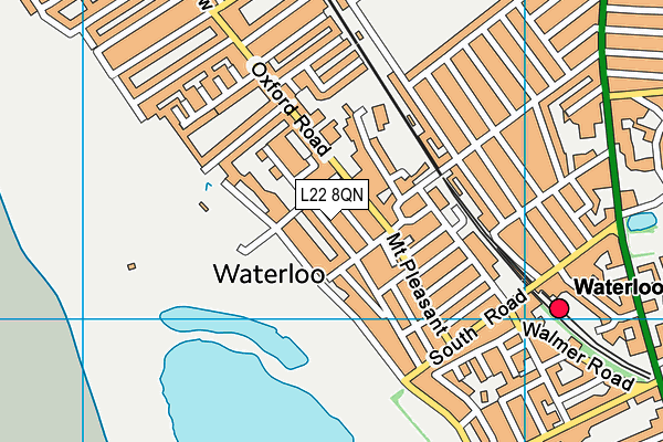 L22 8QN map - OS VectorMap District (Ordnance Survey)