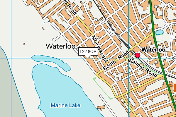 L22 8QP map - OS VectorMap District (Ordnance Survey)