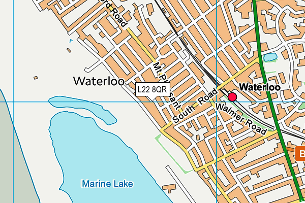 L22 8QR map - OS VectorMap District (Ordnance Survey)