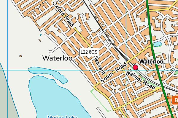 L22 8QS map - OS VectorMap District (Ordnance Survey)