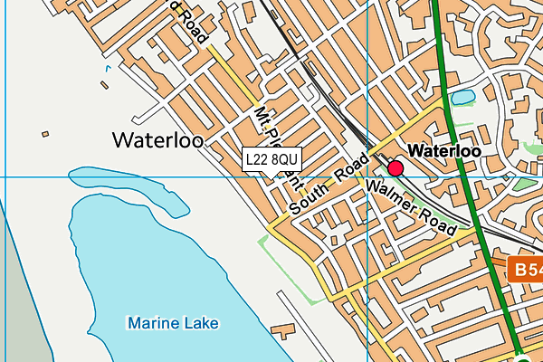 L22 8QU map - OS VectorMap District (Ordnance Survey)