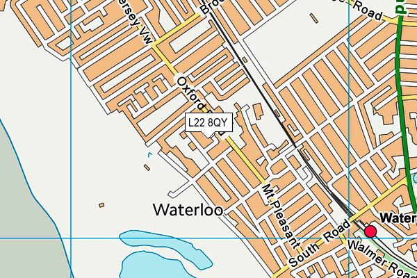 L22 8QY map - OS VectorMap District (Ordnance Survey)