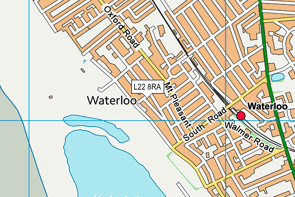 L22 8RA map - OS VectorMap District (Ordnance Survey)