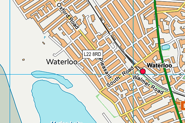 L22 8RD map - OS VectorMap District (Ordnance Survey)
