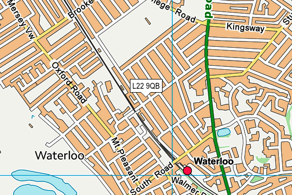L22 9QB map - OS VectorMap District (Ordnance Survey)