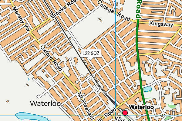 L22 9QZ map - OS VectorMap District (Ordnance Survey)