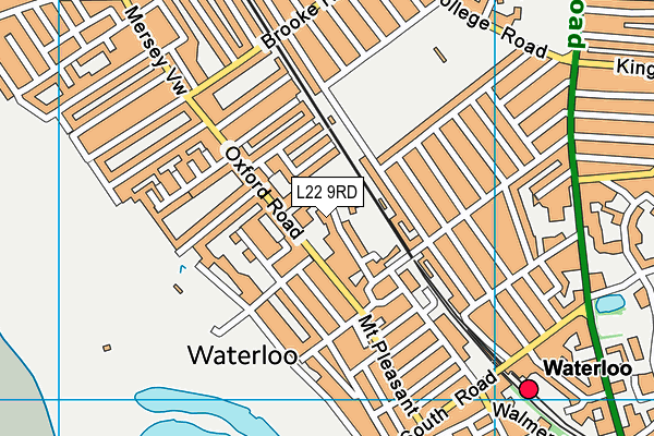 L22 9RD map - OS VectorMap District (Ordnance Survey)