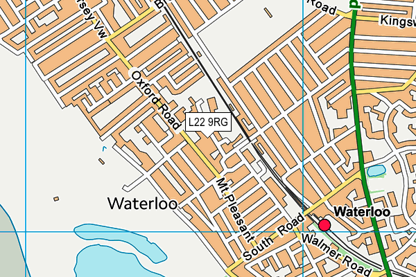 L22 9RG map - OS VectorMap District (Ordnance Survey)