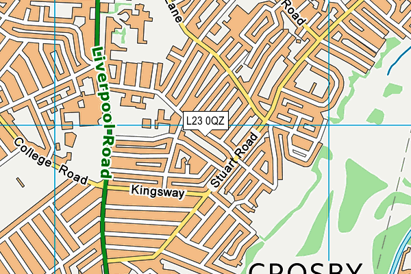 L23 0QZ map - OS VectorMap District (Ordnance Survey)