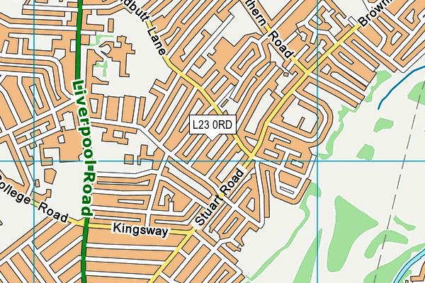 L23 0RD map - OS VectorMap District (Ordnance Survey)