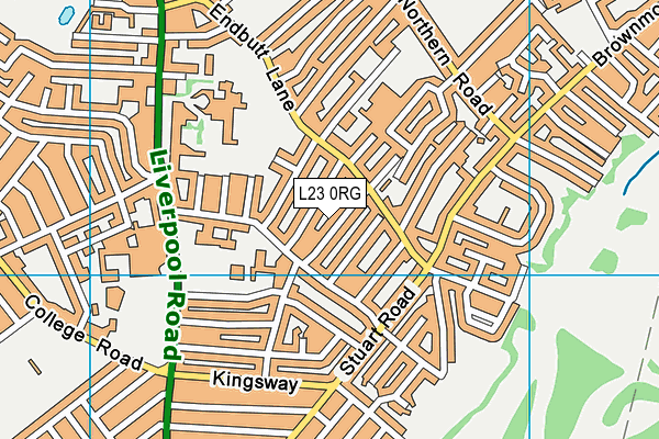 L23 0RG map - OS VectorMap District (Ordnance Survey)