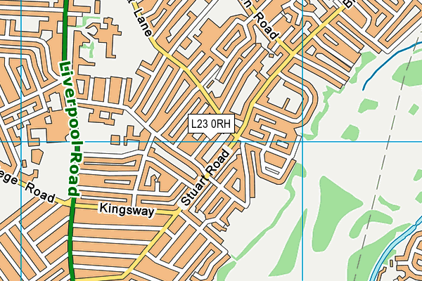 L23 0RH map - OS VectorMap District (Ordnance Survey)