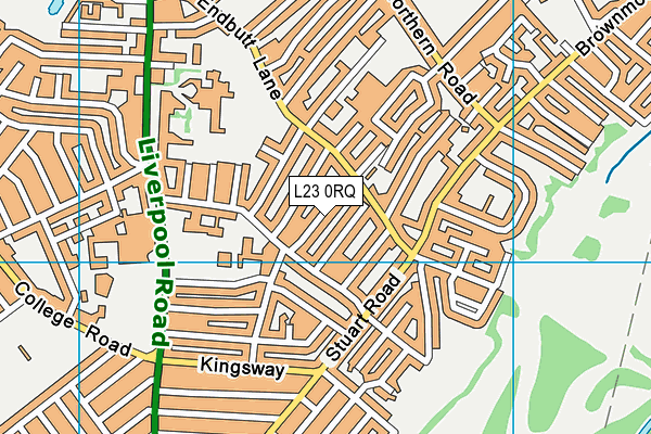 L23 0RQ map - OS VectorMap District (Ordnance Survey)