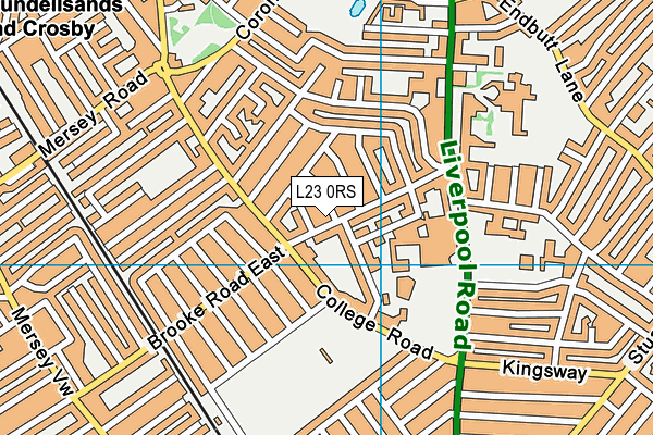 L23 0RS map - OS VectorMap District (Ordnance Survey)