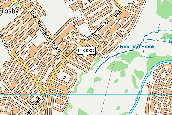 L23 0SG map - OS VectorMap District (Ordnance Survey)