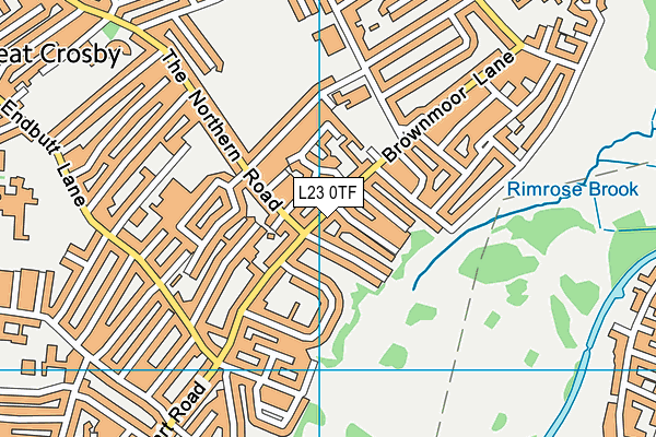 L23 0TF map - OS VectorMap District (Ordnance Survey)