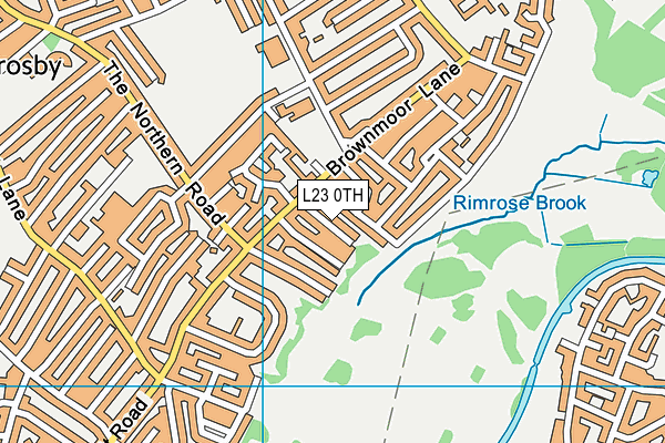 L23 0TH map - OS VectorMap District (Ordnance Survey)