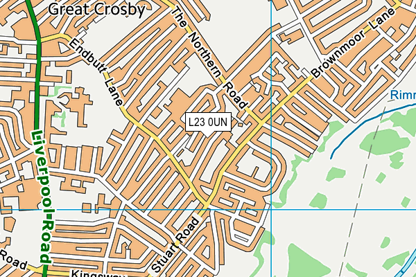 L23 0UN map - OS VectorMap District (Ordnance Survey)