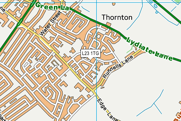 L23 1TG map - OS VectorMap District (Ordnance Survey)