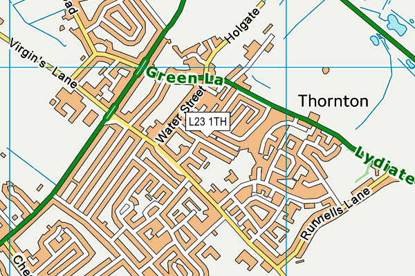 L23 1TH map - OS VectorMap District (Ordnance Survey)