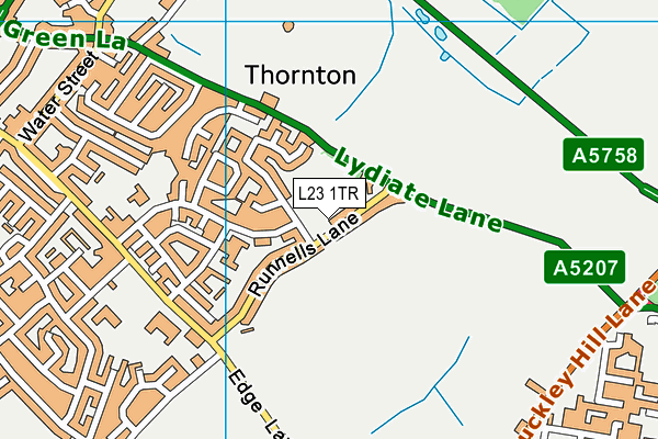 L23 1TR map - OS VectorMap District (Ordnance Survey)