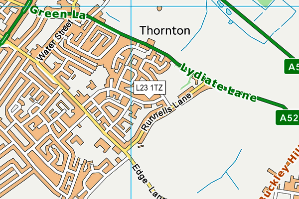 L23 1TZ map - OS VectorMap District (Ordnance Survey)