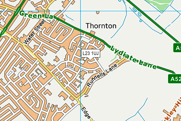 L23 1UJ map - OS VectorMap District (Ordnance Survey)