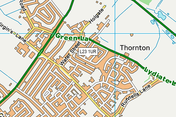 L23 1UR map - OS VectorMap District (Ordnance Survey)
