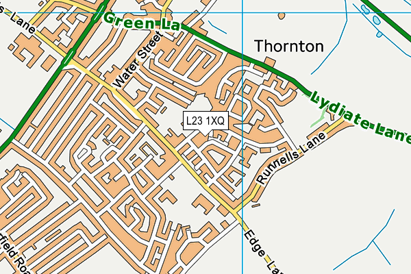 L23 1XQ map - OS VectorMap District (Ordnance Survey)