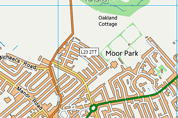 L23 2TT map - OS VectorMap District (Ordnance Survey)